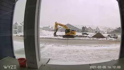 A little too close to the hole there boss