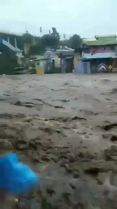 Brantas River in East Java, Indonesia has overflowed and flooded a village [January 27, 2025]