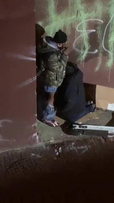 Meth and BJ outside my apartment