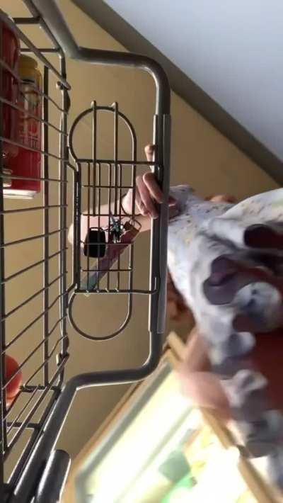 Walking around the store