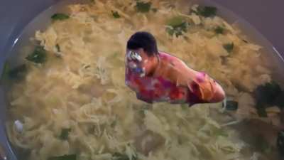 Leaked: Russel Jumps in HOT Egg Drop SOUP off Stream!!