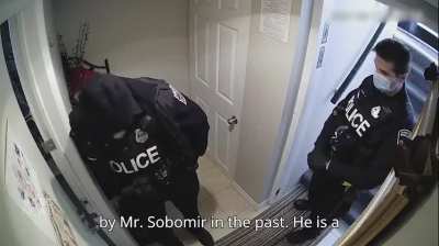 Just your average cop on an average power trip.. and then he does this while walking away !