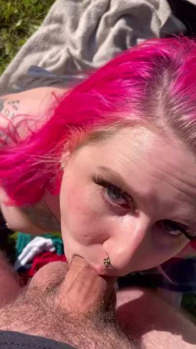 A walk through the park always ends up with a cock in my mouth