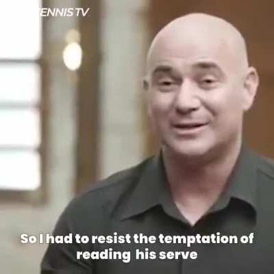 Boris Becker's Tongue And His Serve Tendency