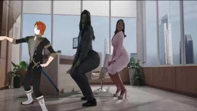 Slyvain Dancin With She-Hulk and Cardi B
