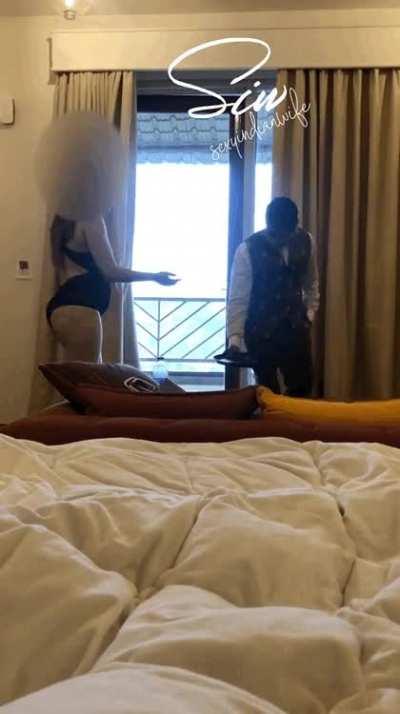 I love walking in my teddy suit 👙 …. Hot indian MIL[F] who loves showing her body to strangers … keep coming to watch more 💃