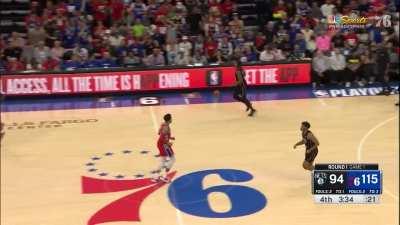 [Highlight] James Harden hits his SEVENTH 3 of the game, hitting the behind the back dribble into a stepback for the dagger!Highlight