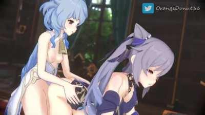 Keqing & Futa Ganyu (OrangeDonut) [Genshin Impact]