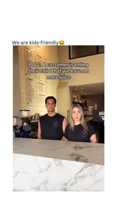 No juice for you, kid :D