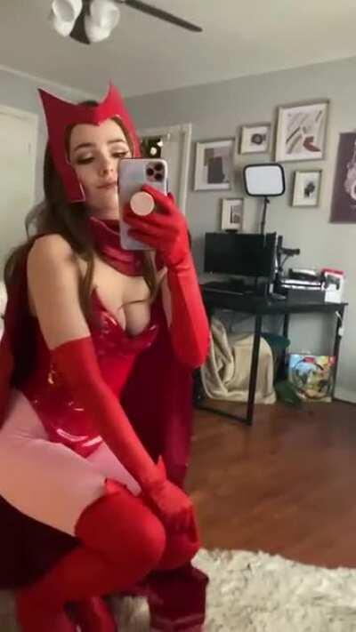 OMG this Wanda is a true Vision of beauty