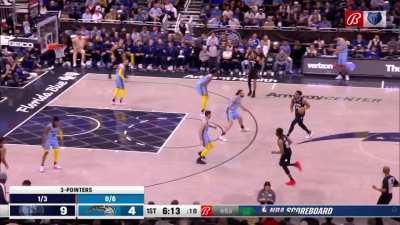 [Highlight] Jaren Jackson Jr splashes the movement three on one end and gets his third block in the first six minutes of the game on the other end