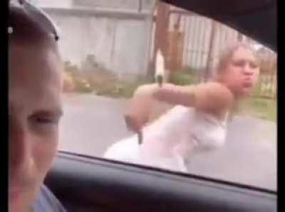 By behaving like an idiot.