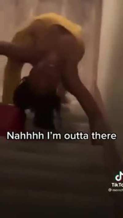 She gets drunk and starts doing this