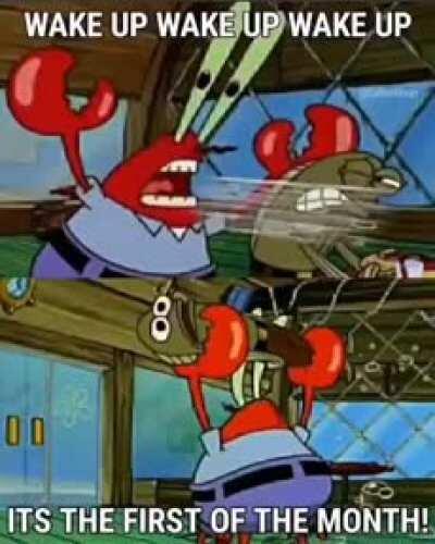 Wake up wake up wake up🗣 it’s the first of the month🗣🗣