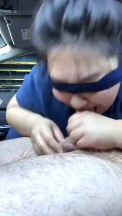 Sexy Asian BBW Sloppy Car Head And Dick Smelling 🥵🥵 Throat Goat Thursday 🐐🐐