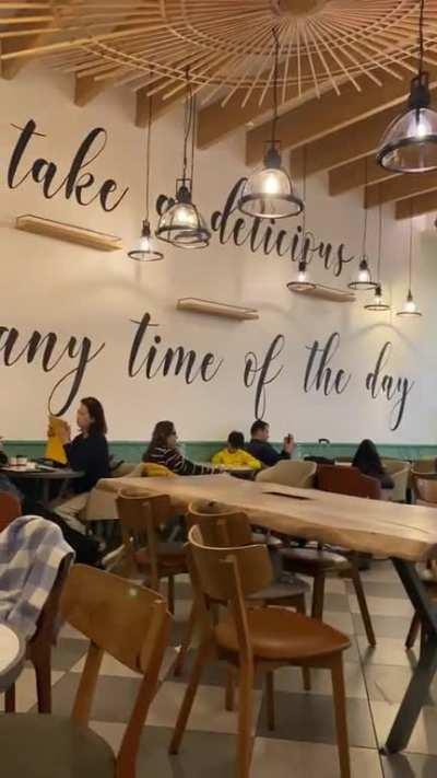 in a cafe in Istanbul airport-GET OUT OF MY HEAD