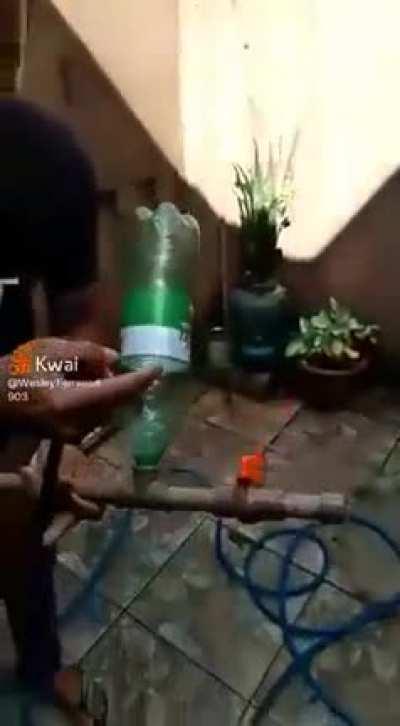 homemade pressure bomb for car washing