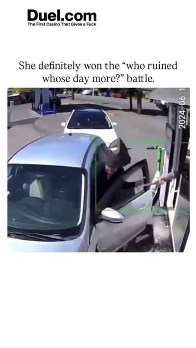 She gave him a taste of his own medicine