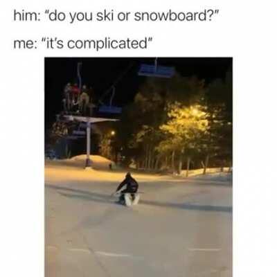 Crosspost from somewhere, makes me wish I had a skier friend.