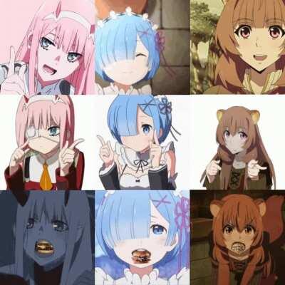 The three waifus of the wholesomeness