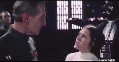 Peter Cushing blooper outtake in ANH