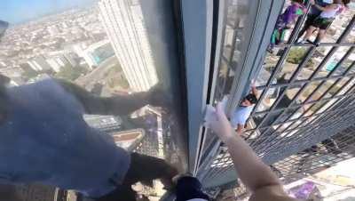 Free soloing a tower
