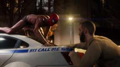 [Spiderman Ps4] [Video] I'd be scared too...