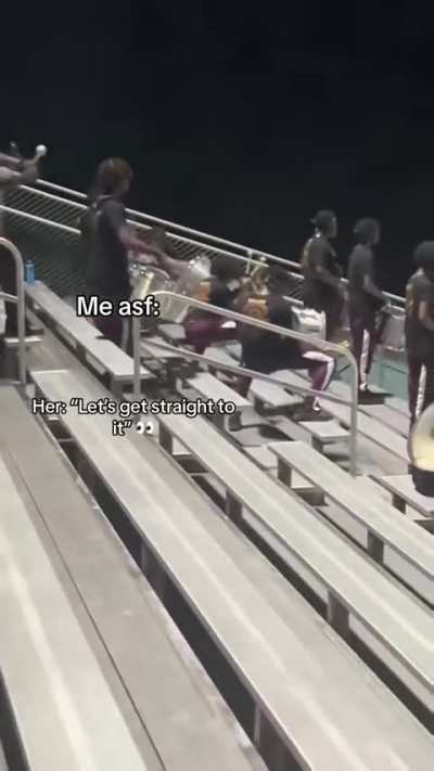 They was stroking them drums in the stands 😂😂😂 (Credits: @santanapinkneythedrummer)