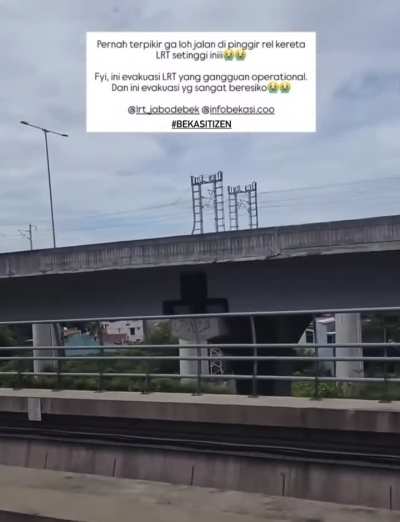 Evakuasi LRT dianggap berisiko.