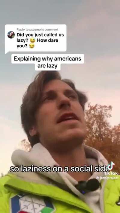 Italian guy explains why Americans are lazy