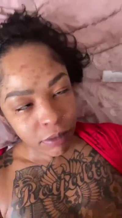 A demon is taking her soul😂🤣