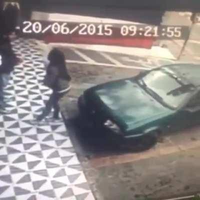 To all car owners that gets pissed when people sits on your parked car, I present you this