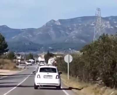 It's difficult to keep the car straight