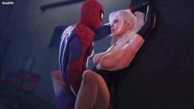 Spider-man Fucking Unmasked Black Cat (Nessfm) [Marvel]
