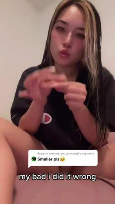 Small penis pretend handjob