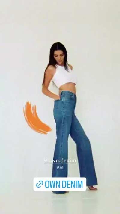 Showing off her beautiful figure for Own Denim
