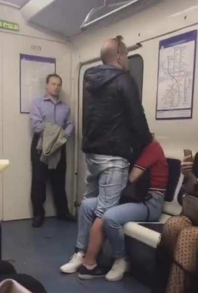 Just everyday life on the Moscow metro