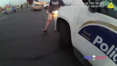 Man charges at police officer with knife