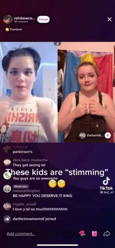 Idk why people don't even try to look like they're actually stimming
