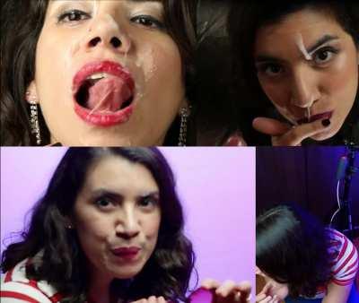 Andie's Beautiful Face Glazed To Perfection (u/CumArtHD)