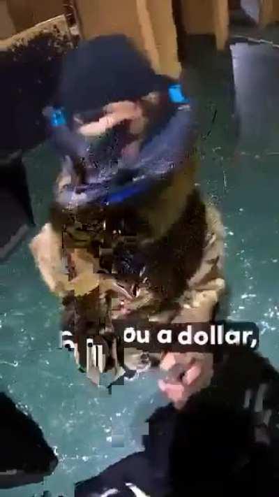 Kid pays $1 not to get airsoft gunned.