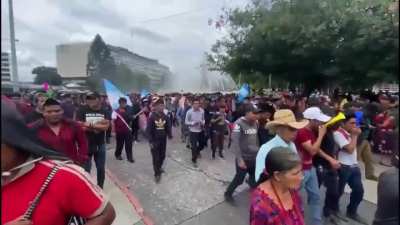 Protestors in Guatemala are demanding the resignation of current government officials who have been accused of trying to orchestrate a 'coup d'etat' against President-elect Bernardo Arévalo