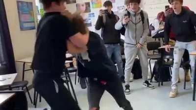 My buddy got in a fight with a skinny kid