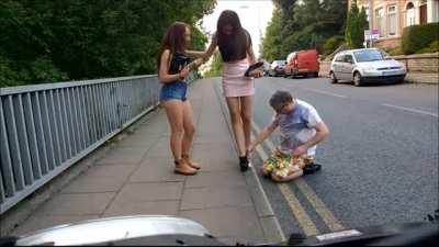 Cockroach and finger crushed