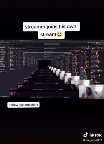 Streamer joins his own stream
