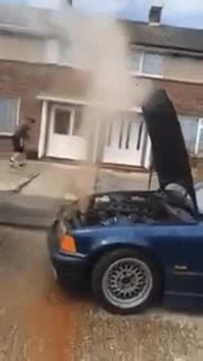 I will just open it while its steaming hot