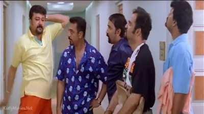 Kamal subtly hinting Jayaram for next dialogue