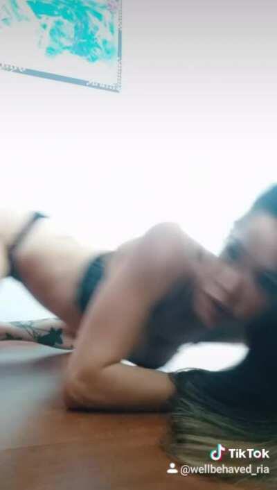 Flashback! - She thought she was playing safe...but no...they don't like lingerie...do you?