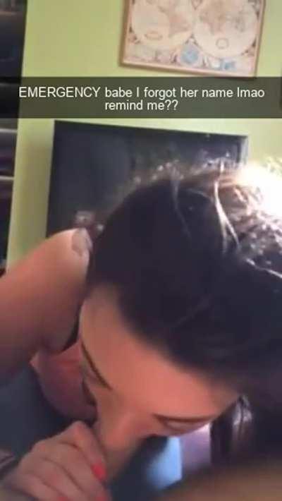 When you set up the date and everything, and he can't even be bothered to remember her name 🙄