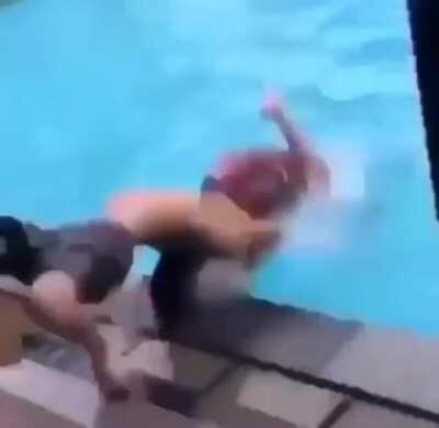 Kid nearly brakes his neck doing a suplex